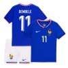 Maglia ufficiale Francia Dembele 11 Casa Euro 2024 per Bambino